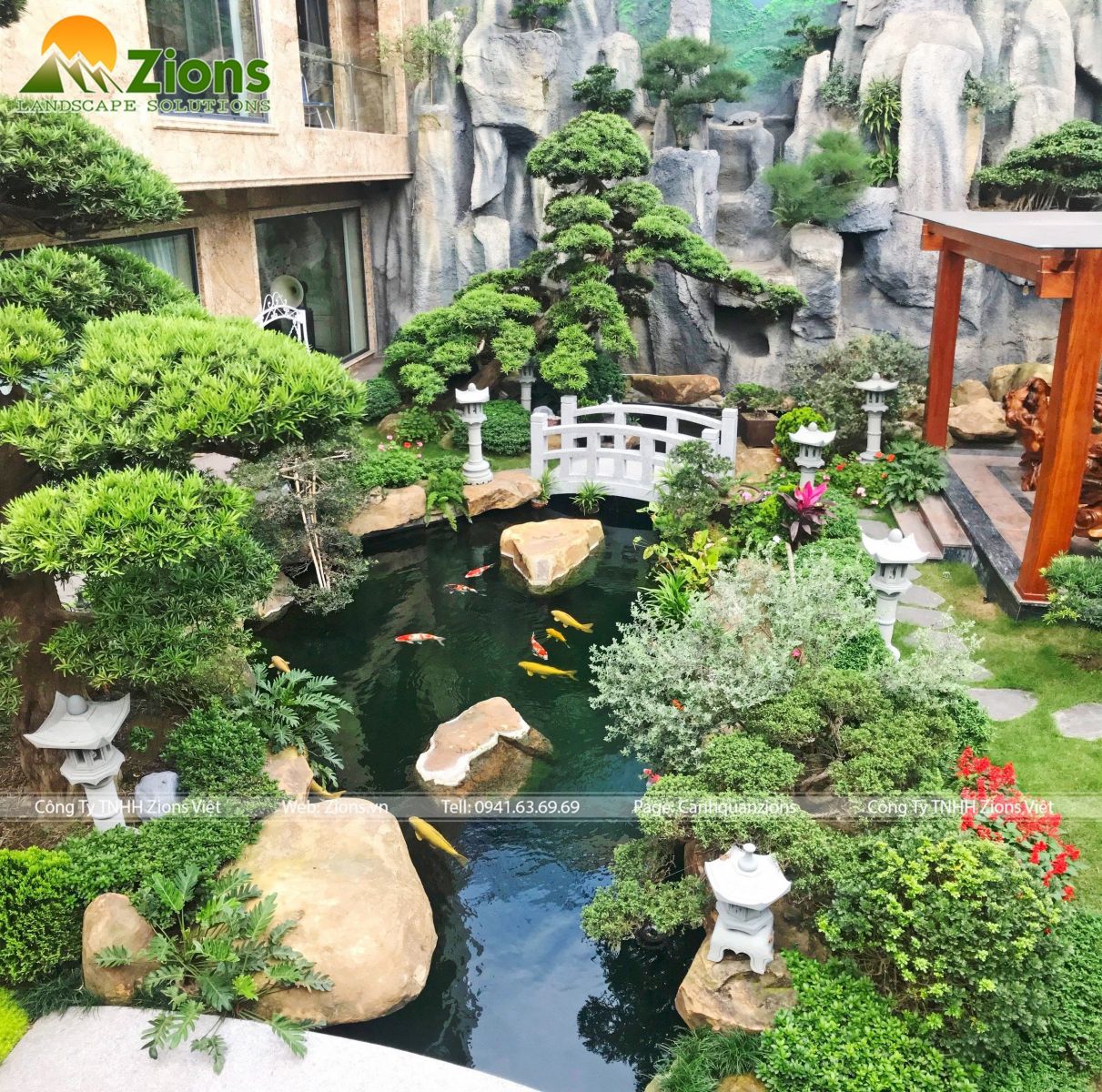 Thiết kế sân vườn phong cách Trung Quốc